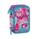 Astuccio organizzato 3 zip Comix Supernova - 20x13x7 cm