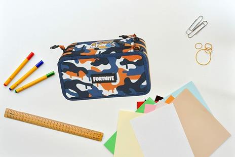 Astuccio organzzato 3 zip Fortnite Meo - 20x13x7 cm - 5