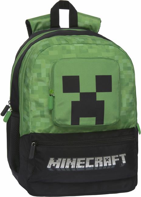 Zaino scuola organizzato Minecraft 32x43x23 cm