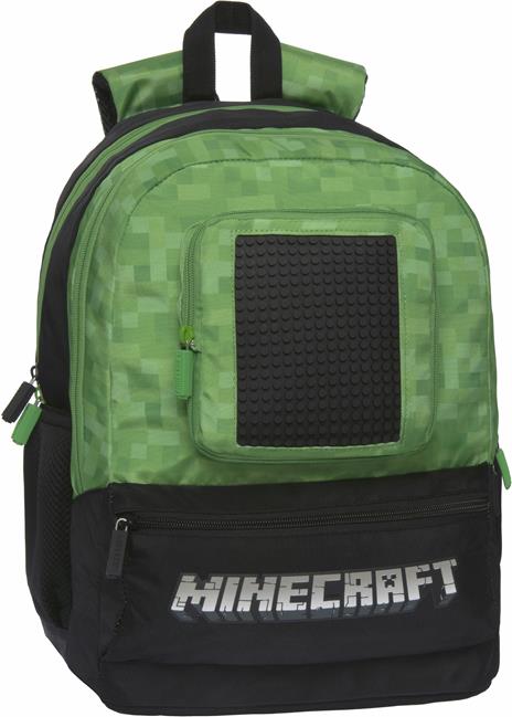 Zaino scuola organizzato Minecraft 32x43x23 cm - 2