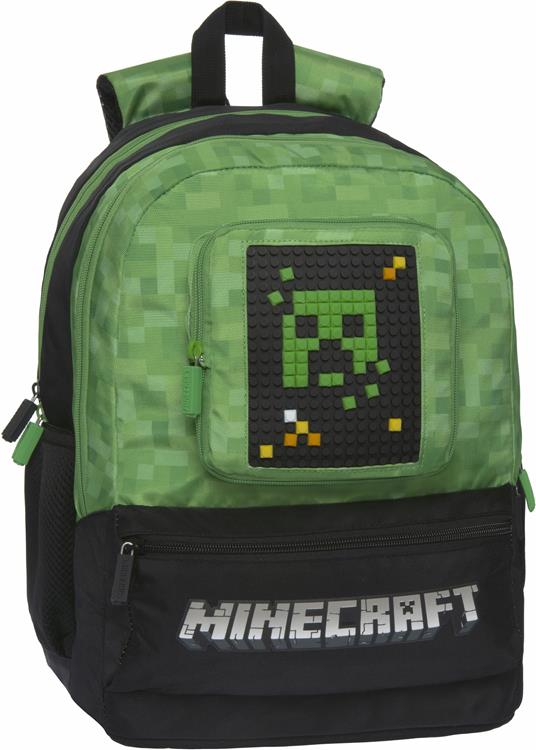 Zaino scuola organizzato Minecraft 32x43x23 cm - 3