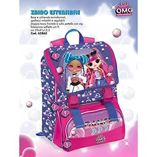 Zaino scuola organizzato L.O.L. Surprise OMG 32x43x23 cm