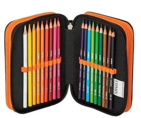 Astuccio Corredo 3 Zip Comix Bright Bubbles Girl - 3