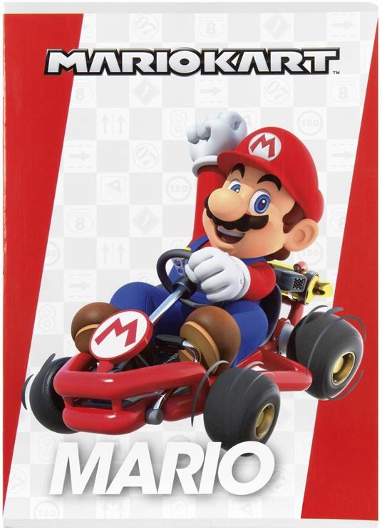 Quaderno Maxi 1 Rigo con margine Mariokart - 3
