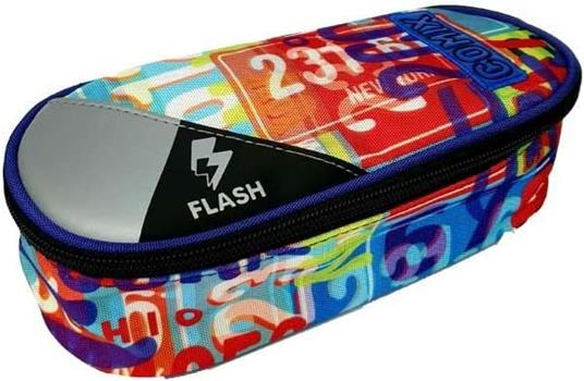 Astuccio Ovale organizzato Comix Flash Mad Plate