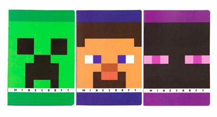 Quaderno Maxi +30% 1 Rigo Minecraft Character