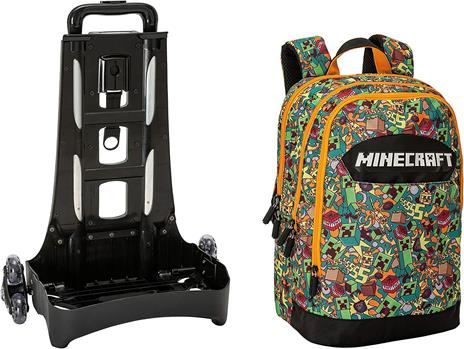 Zaino organizzato Trolley Staccabile Minecraft