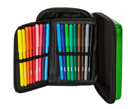 Astuccio Corredo Maxi Zip Comix Classic Green - Verde - 3