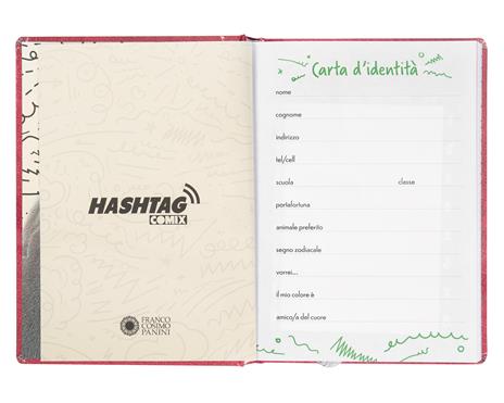 Diario 12 Mesi 2023-2024 Standard Comix Hashtag Blue - Blu - 2