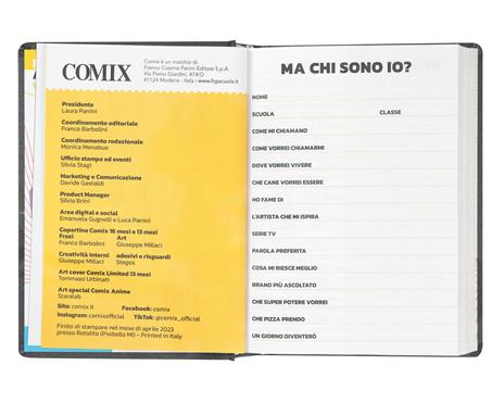 Diario Comix 16 Mesi 2023-2024 Mini Black&Silver - Nero e argento - 4