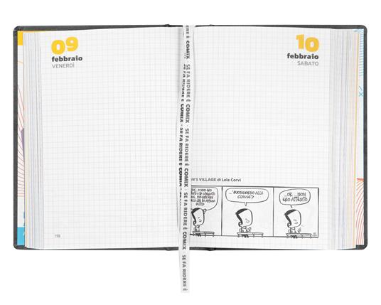 Diario Comix 16 Mesi 2023-2024 Mini Black&Silver - Nero e argento - 8