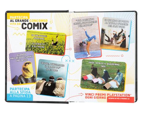 Diario Comix 16 Mesi 2023-2024 Mini Gear Black - Nero - 2