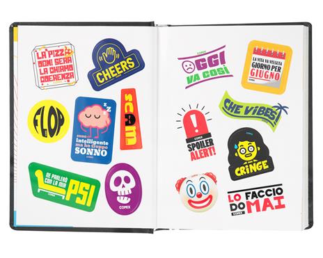Diario Comix 16 Mesi 2023-2024 Mini Gear Black - Nero - 3