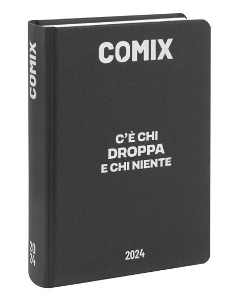 Diario Comix 16 Mesi 2023-2024 Mini Gear Black - Nero