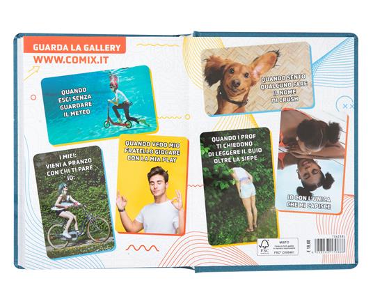 Diario Comix 16 Mesi 2023-2024 Mini Blue Metallic - Blu metallico - 9