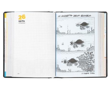 Diario Comix 16 Mesi 2023-2024 Mignon Plus Black&White Cerve - Bianco e Nero - 6
