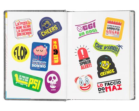 Diario Comix 16 Mesi 2023-2024 Mignon Plus Charcoal - Nero Carbone - 3