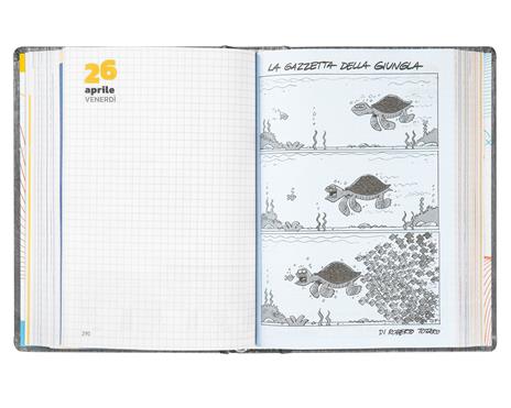 Diario Comix 16 Mesi 2023-2024 Mignon Plus Charcoal - Nero Carbone - 6