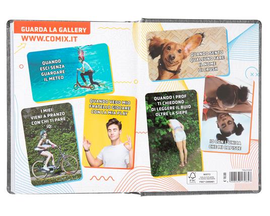 Diario Comix 16 Mesi 2023-2024 Mignon Plus Charcoal - Nero Carbone - 9