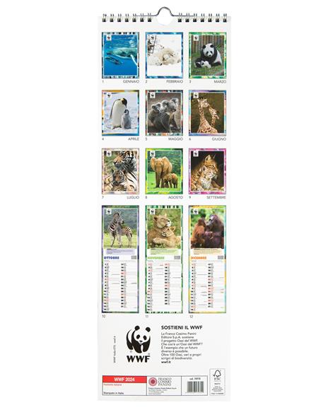 Calendario 2024 Wwf 15X43 Cm - 2