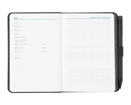 Agenda Comix 2024, 12 Mesi, settimanale, Pocket Black - 2