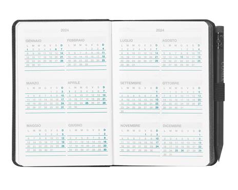 Agenda Comix 2024, 12 Mesi, settimanale, Pocket Black - 4
