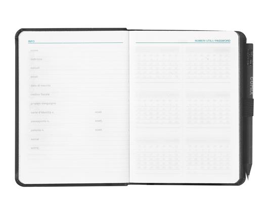 Agenda Comix 2024, 12 Mesi, giornaliera, Mini Black Tx - 2