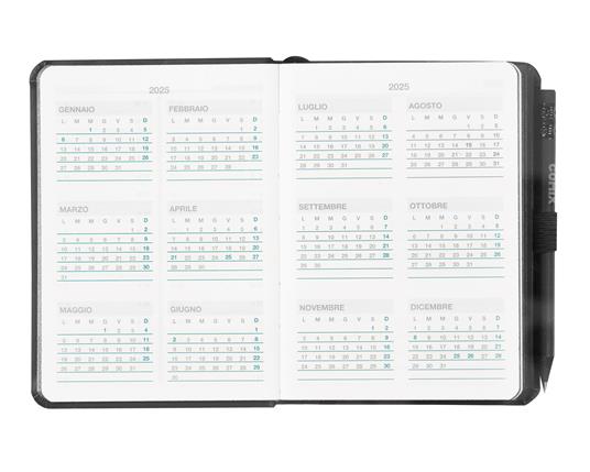 Agenda Comix 2024, 12 Mesi, giornaliera, Mini Black Tx - 5