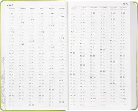 Agenda 12 Mesi 2024, giornaliera Large Wwf Verde - 5