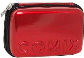 Cartoleria Astuccio rettangolare con scomparti e Zip Comix Classic Rosso Comix