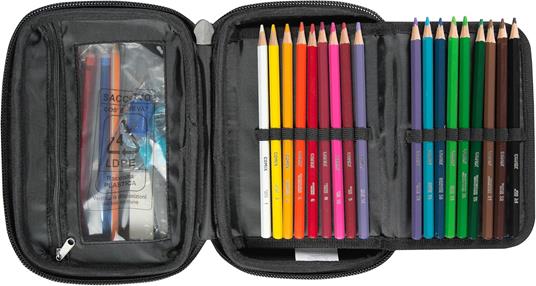 Astuccio a due scomparti Maxi Zip Comix Classic Arancione - 4