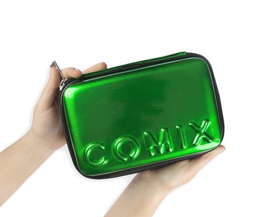 Astuccio con cancelleria Maxi Zip Comix Classic Green - 4