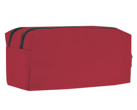 Astuccio 2 Zip Monocolore Borgogna Comix - 3