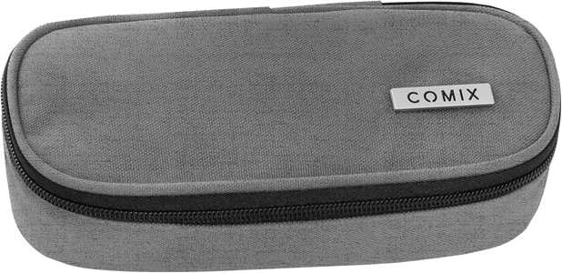 Cartoleria Astuccio Ovale Organizzato Monocolore Grigio Mel. Comix Comix