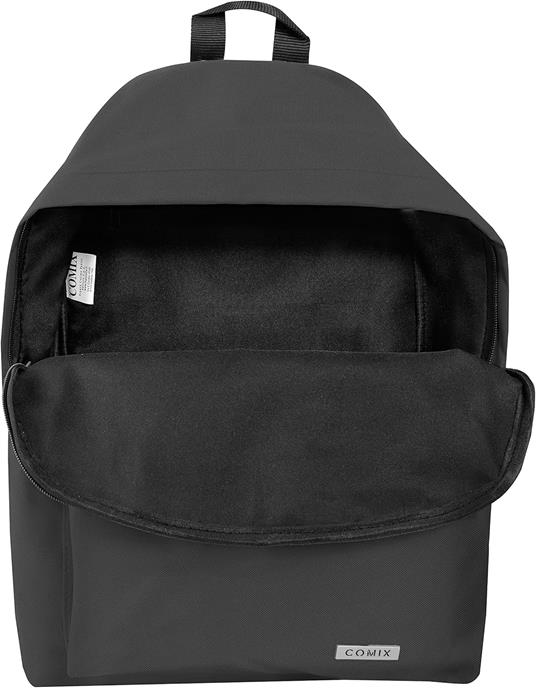 Zaino Americano Monocolore Nero Comix - 2