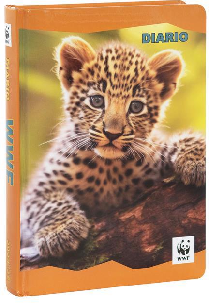 Diario 2024-2025, 12 mesi, Standard Leopardo Wwf Fotografico