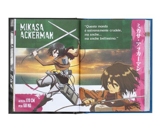 SuperDiario 2024-2025, 12 mesi, Medium Blu Attack on Titan - 6