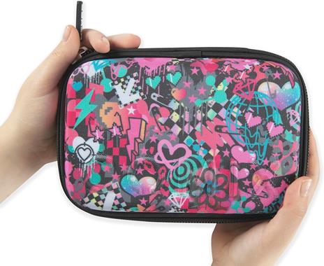 Astuccio Corredo Maxi Zip Comix Bright Hearts Girl - 2