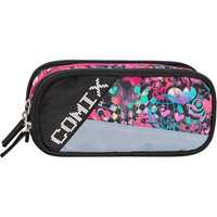 Cartoleria Comix BRIGHT - Astuccio Scuola, Astuccio Triple Zip per Bambini e Ragazzi, Ideale per Riporre la Cancelleria Comix