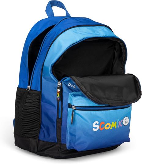 Zaino Scuola con zip e scomparti COMIX Blu - 3