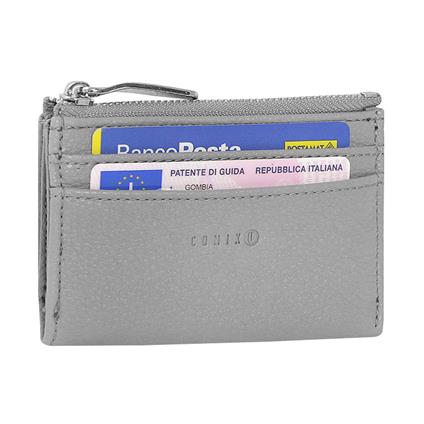 Portacard Con Zip Comix U Woman Grey