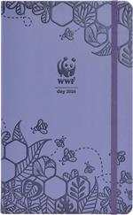 Agenda WWF 2025 12 mesi Giornaliera large viola prugna