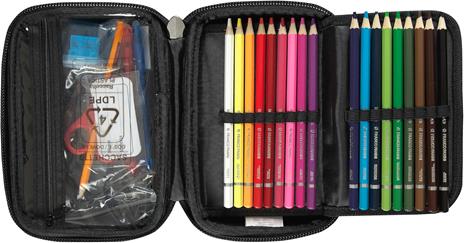 Astuccio con cancelleria maxi zip Comix classic viola - 4