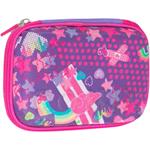 Astuccio accessoriato Maxi 1 zip Comix Ultra Bright Haruyuku Girl, Rosa e viola - 14,5 x 6,5 x 21 cm