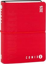 Agenda 16 Mesi, 2025-26, giornaliera mini Comix u yourself red