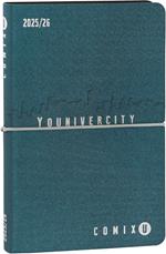 Agenda 13 Mesi, 2025-26, settimanale medium Comix u younivercity blue