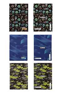 Cartoleria Quaderni Standard 4mm - quadretti elementari e medie Comix Allover Comix