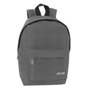 Cartoleria Mini zaino monocolore grigio melange Comix Comix