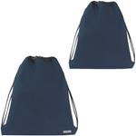 Zaino coulisse a sacca monocolore blu Comix