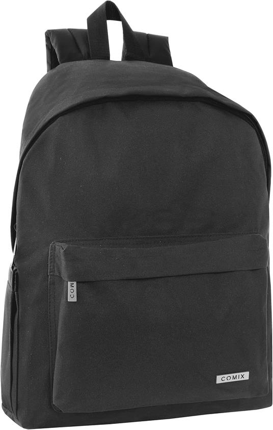 Zaino americano monocolore nero Comix